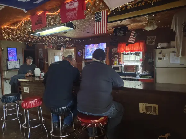Regulars at the bar counter